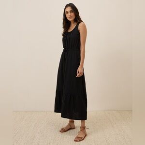 Pact women’s Relaxed Slub Tank Maxi Dress